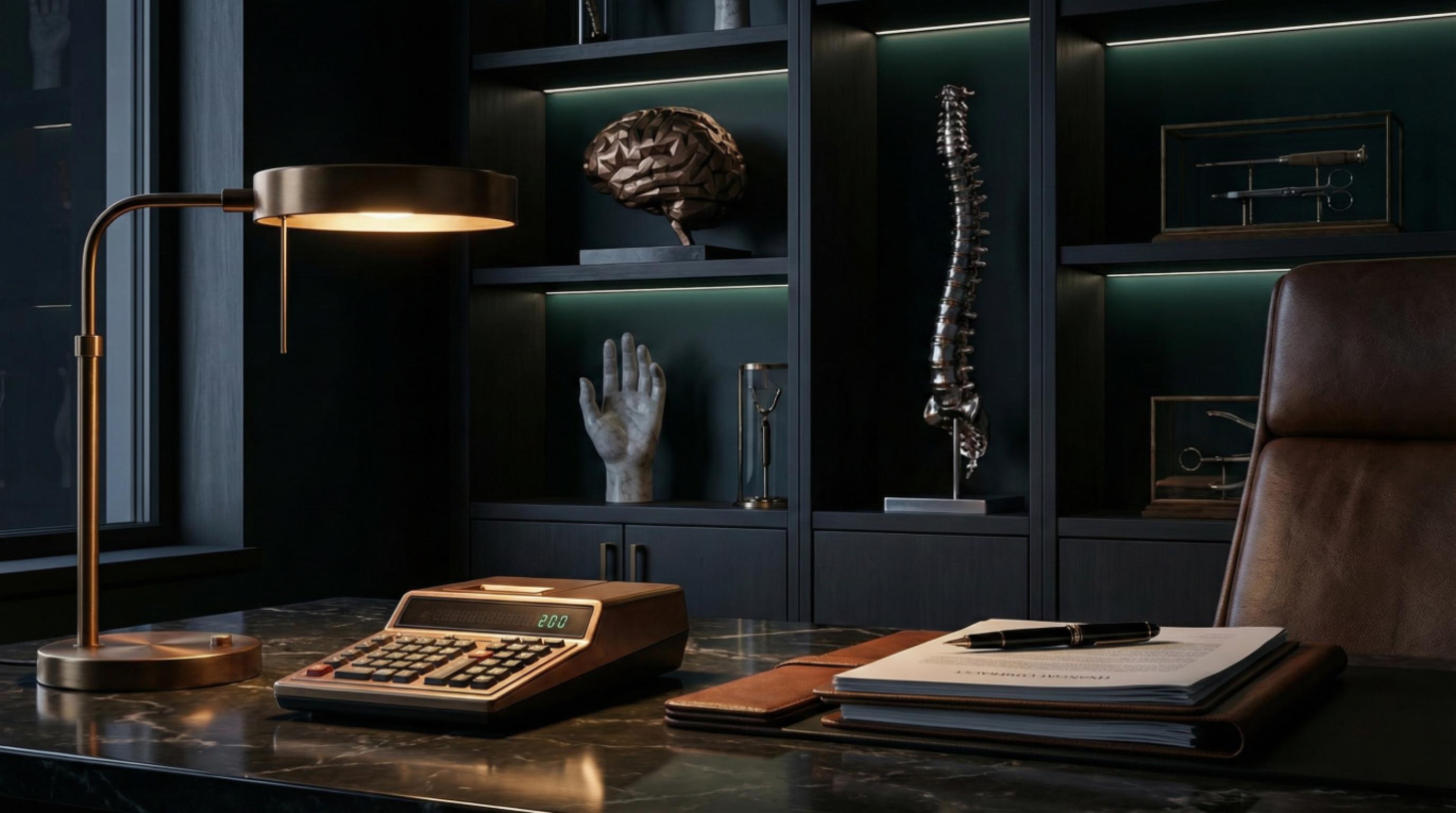 Médico analisando dados